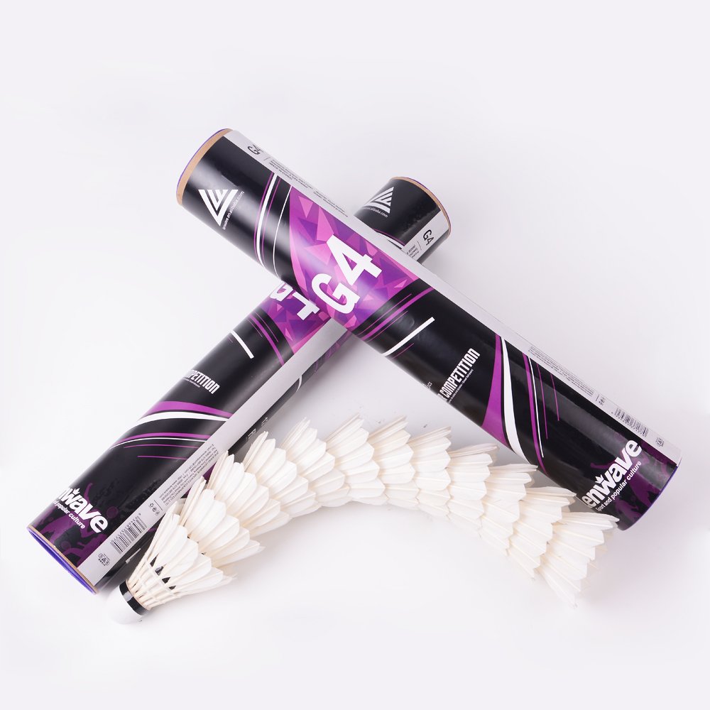 Factory custom provided Badminton Shuttlecocks Birdies,12 Pack Training Badminton Balls with Great Stability for in/out door