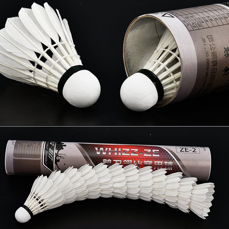 shuttlecock professional training competition best quality goose feather used shuttlecock