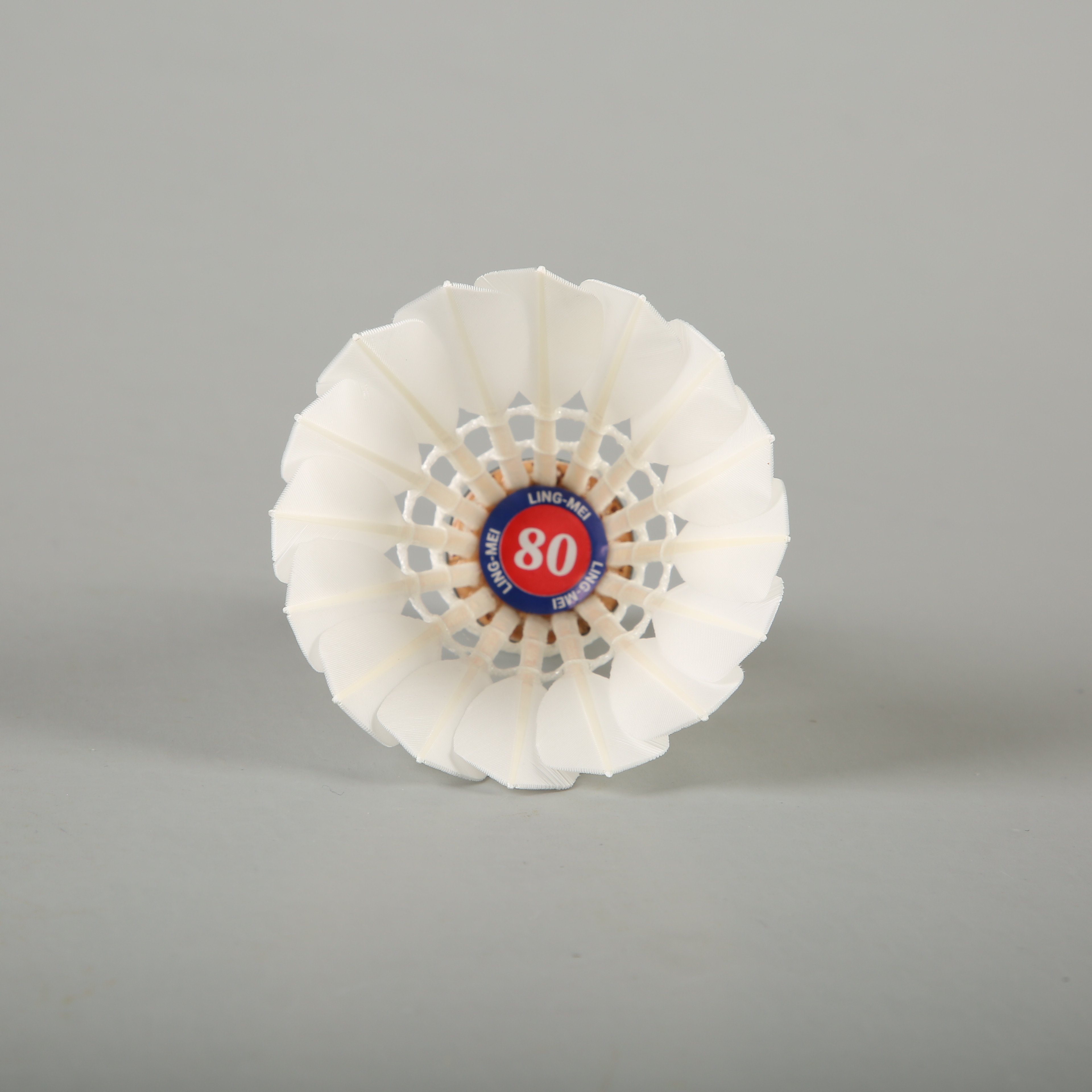 lingmei 80 badminton feather shuttlecock in goose feather wholesale