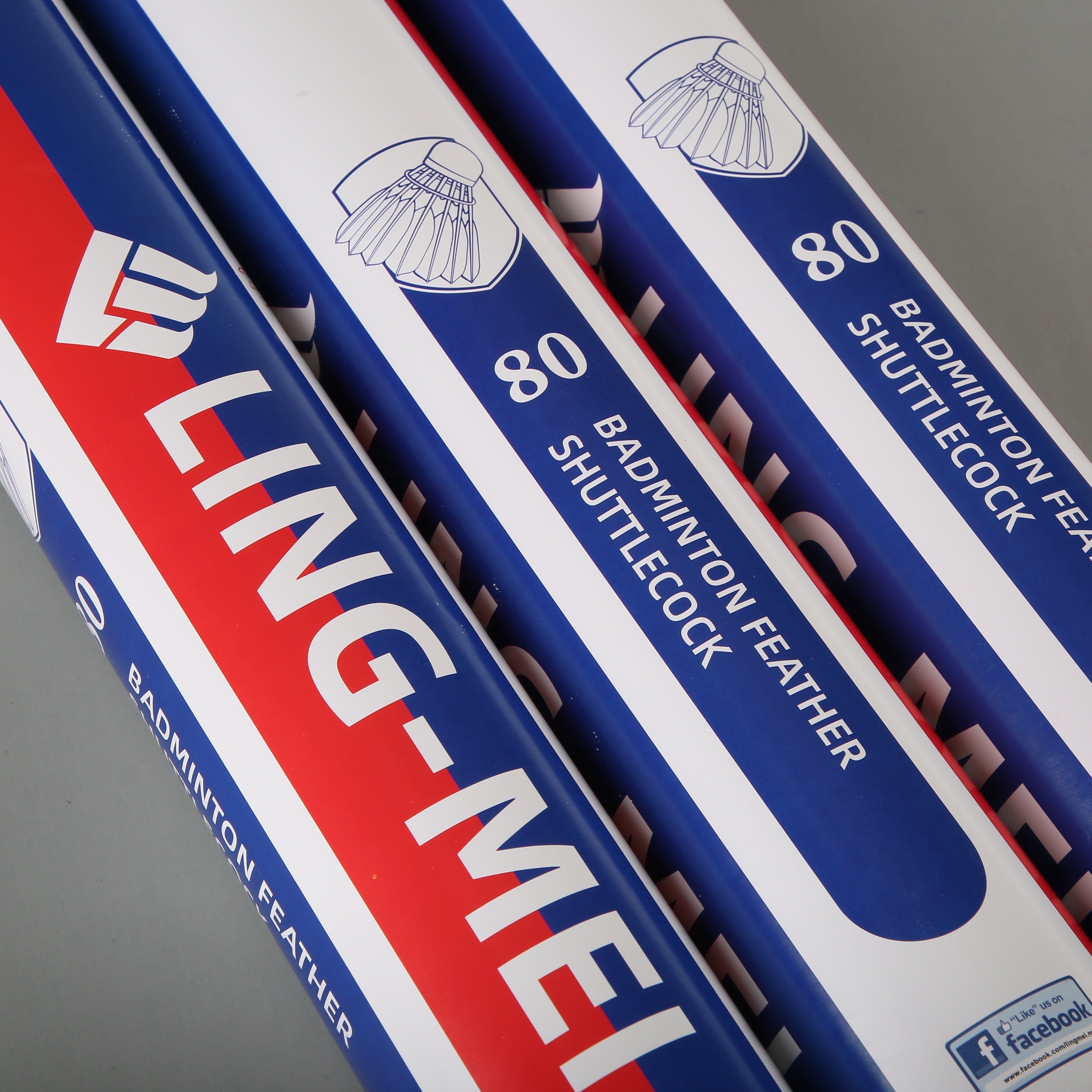 lingmei 80 badminton feather shuttlecock in goose feather wholesale