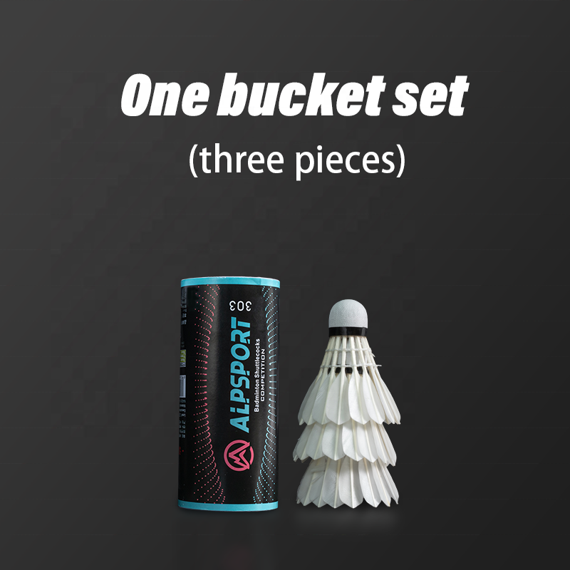 ALP303 Badminton Balls 3pcs/Tube Cheap Price Goose Feather OEM ODM Custom Shuttlecocks Stable Flight for Training