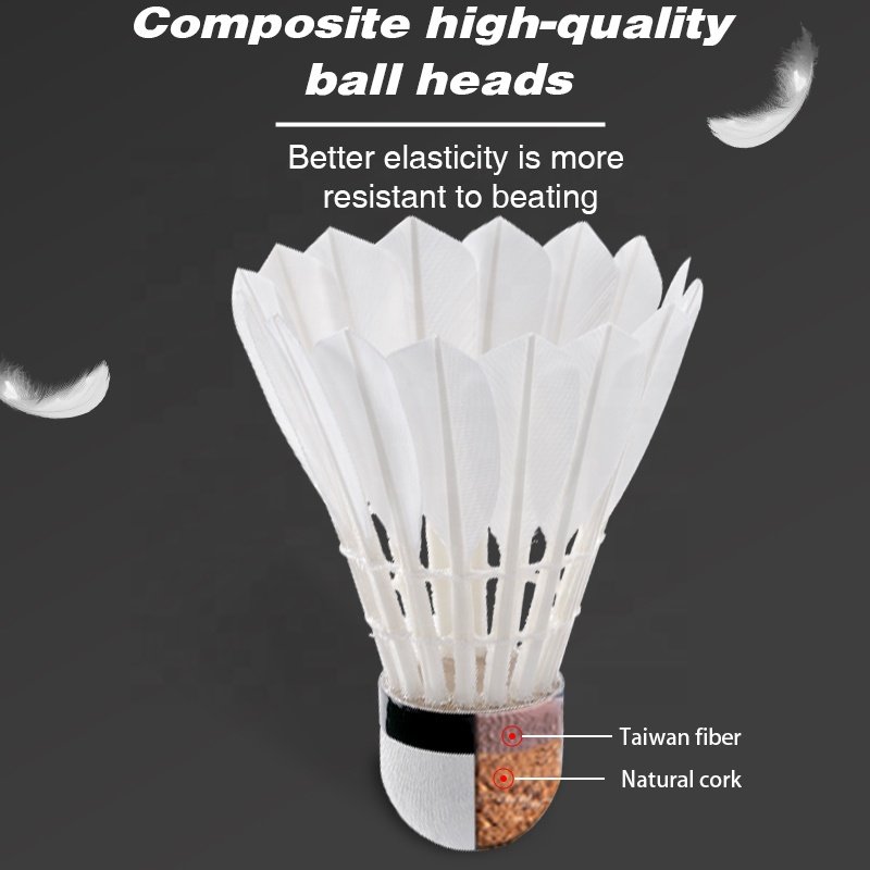 ALP303 Badminton Balls 3pcs/Tube Cheap Price Goose Feather OEM ODM Custom Shuttlecocks Stable Flight for Training