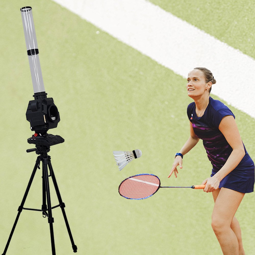 Shuttlecock Badminton Feeder Shooting Machine for Training Practice