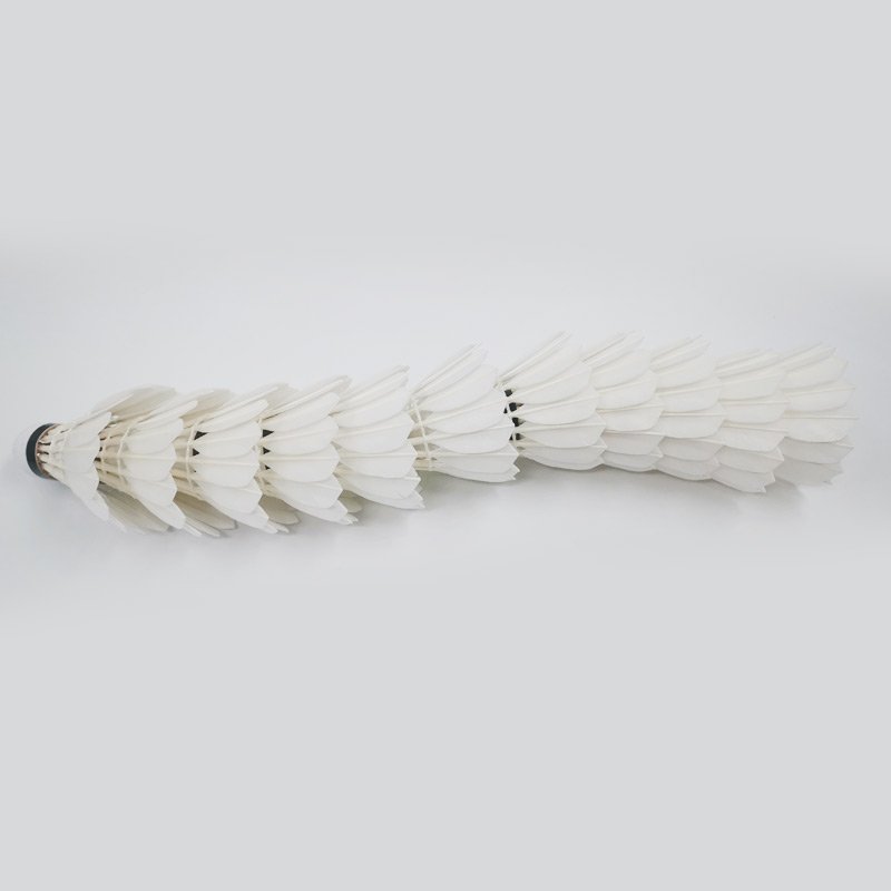 International Competition Level D80 approved Indoor high grade Badminton ball Super Class Goose Feather badminton shuttlecock