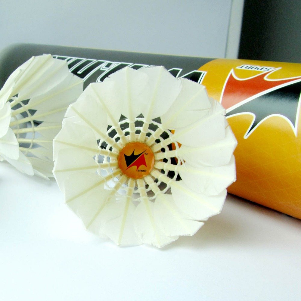 Professional sport ball hot sale high quality third grade duck feather badminton shuttlecock