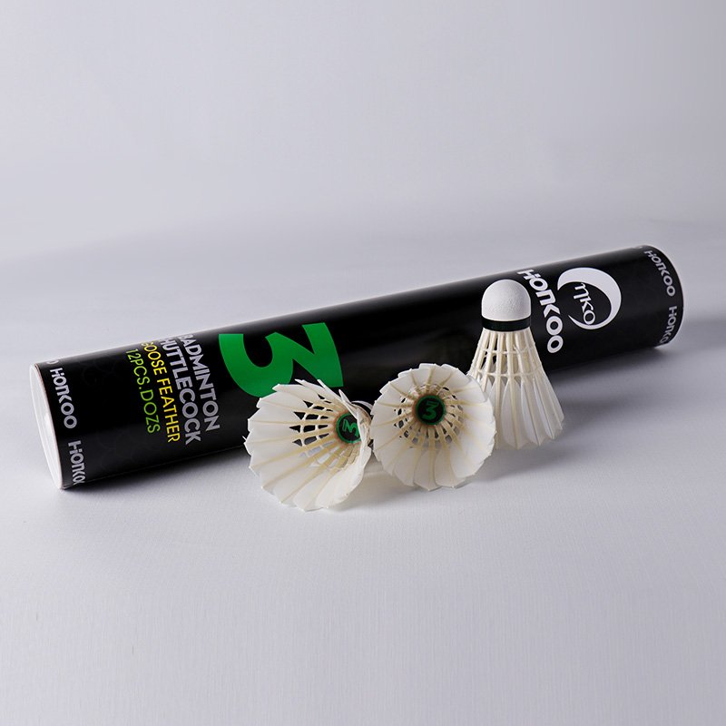 Wholesale HONKOO 03 White Goose Feathers Badminton Most Durable Training Shuttlecock