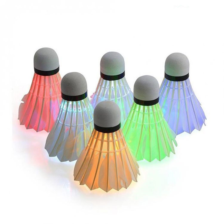 Outdoor Indoor Sports Led Glowing Luminous Badminton Shuttlecock