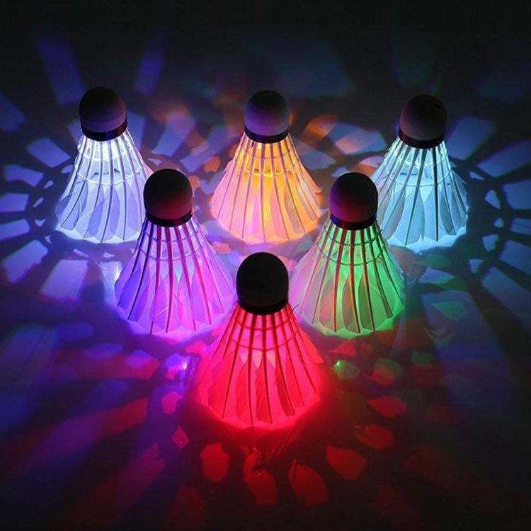Outdoor Indoor Sports Led Glowing Luminous Badminton Shuttlecock