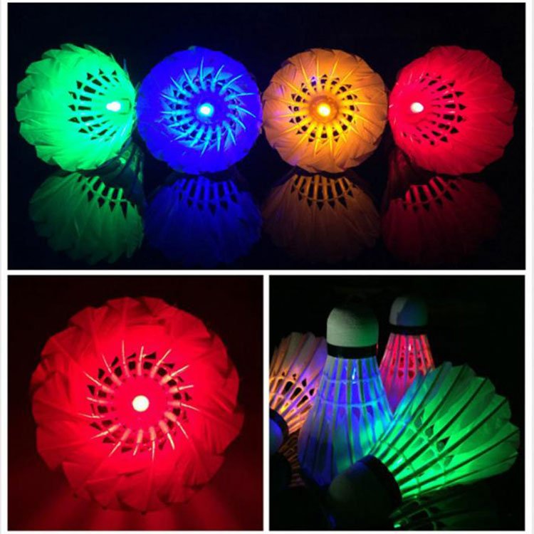 Outdoor Indoor Sports Led Glowing Luminous Badminton Shuttlecock