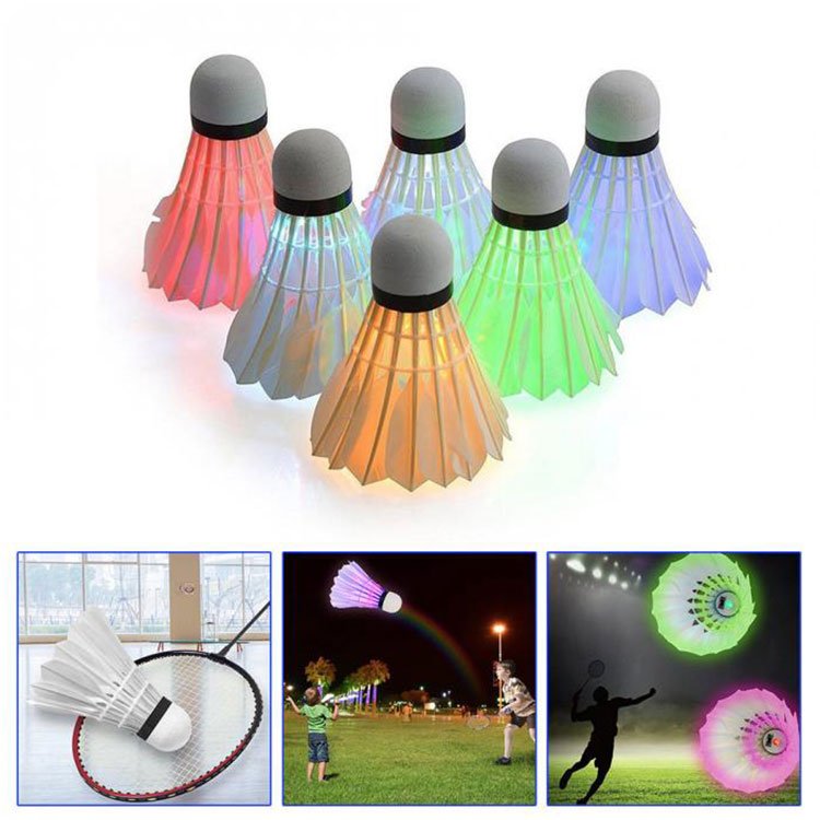 Outdoor Indoor Sports Led Glowing Luminous Badminton Shuttlecock
