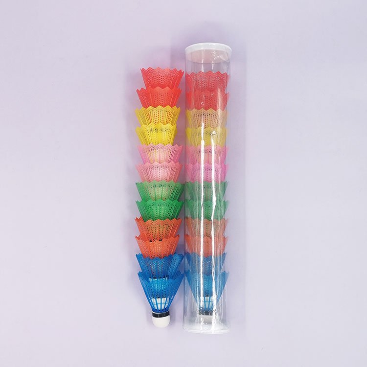 Wholesale Yellow badminton products Cocks Durable Nylon plastic Badminton Shuttlecock