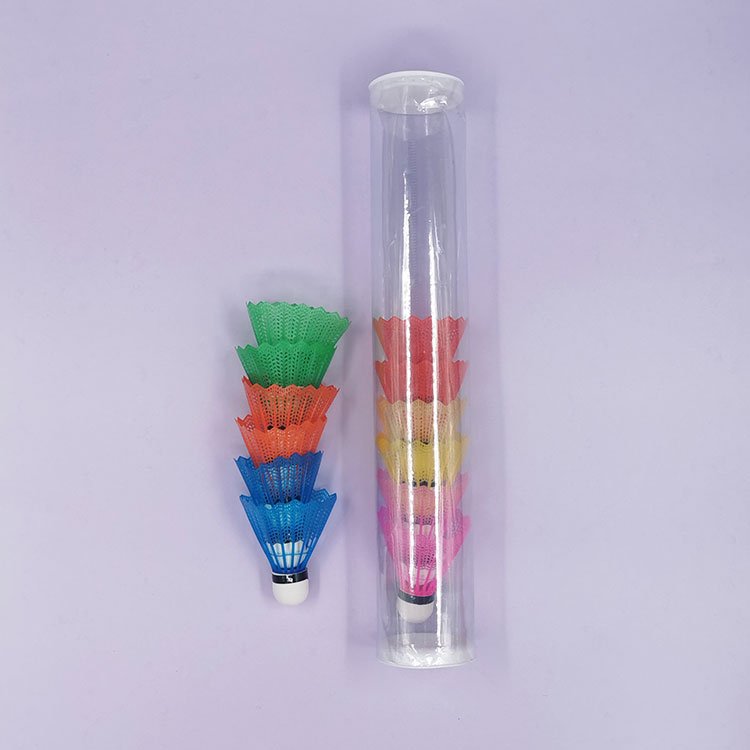 Wholesale Yellow badminton products Cocks Durable Nylon plastic Badminton Shuttlecock