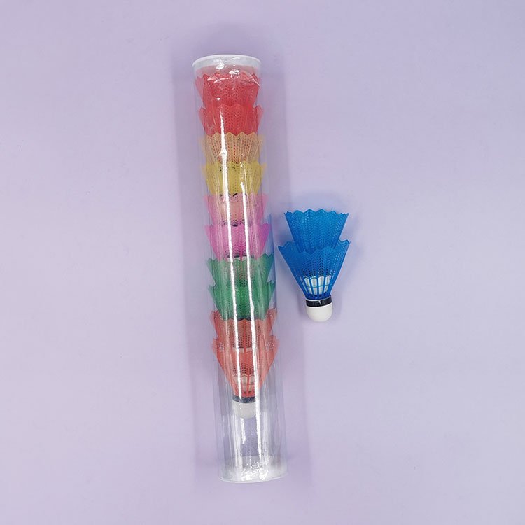 Wholesale Yellow badminton products Cocks Durable Nylon plastic Badminton Shuttlecock