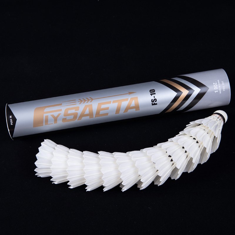China Factory Class A Goose Feather Shuttlecock of Fly 10 series Used for competition tournament to Korea