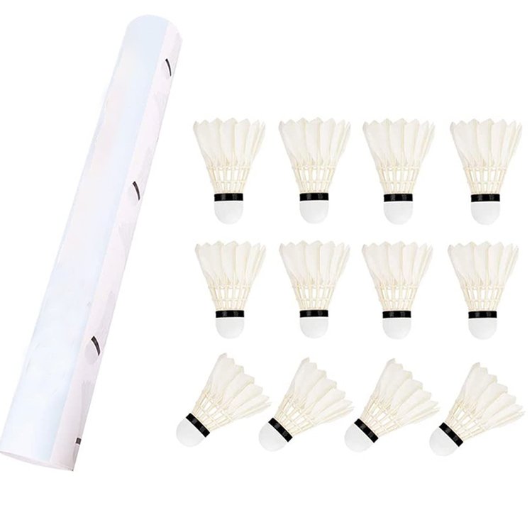 2023 China manufacturer Wholesale White Goose Feature Durable Professional Training Wholesale Shuttlecock For Training