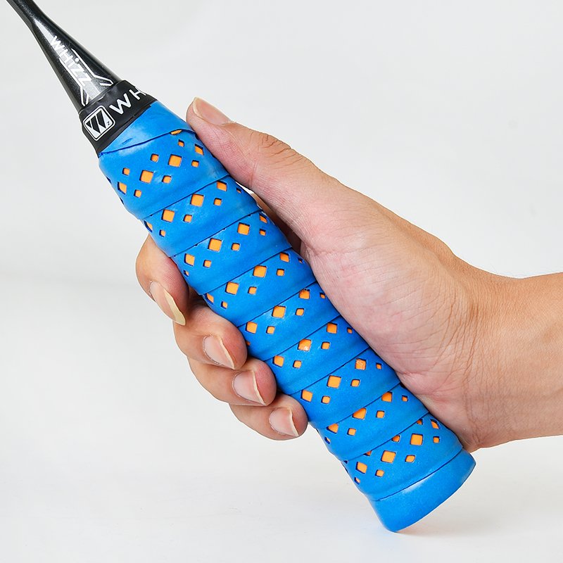 tennis badminton grip Durable Silk Screen Dots PU Material Racket Grips Anti-slip