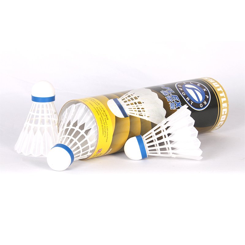 Wholesale Brand High Quality nylon shuttlecock badminton shuttlecock White OEM Customized