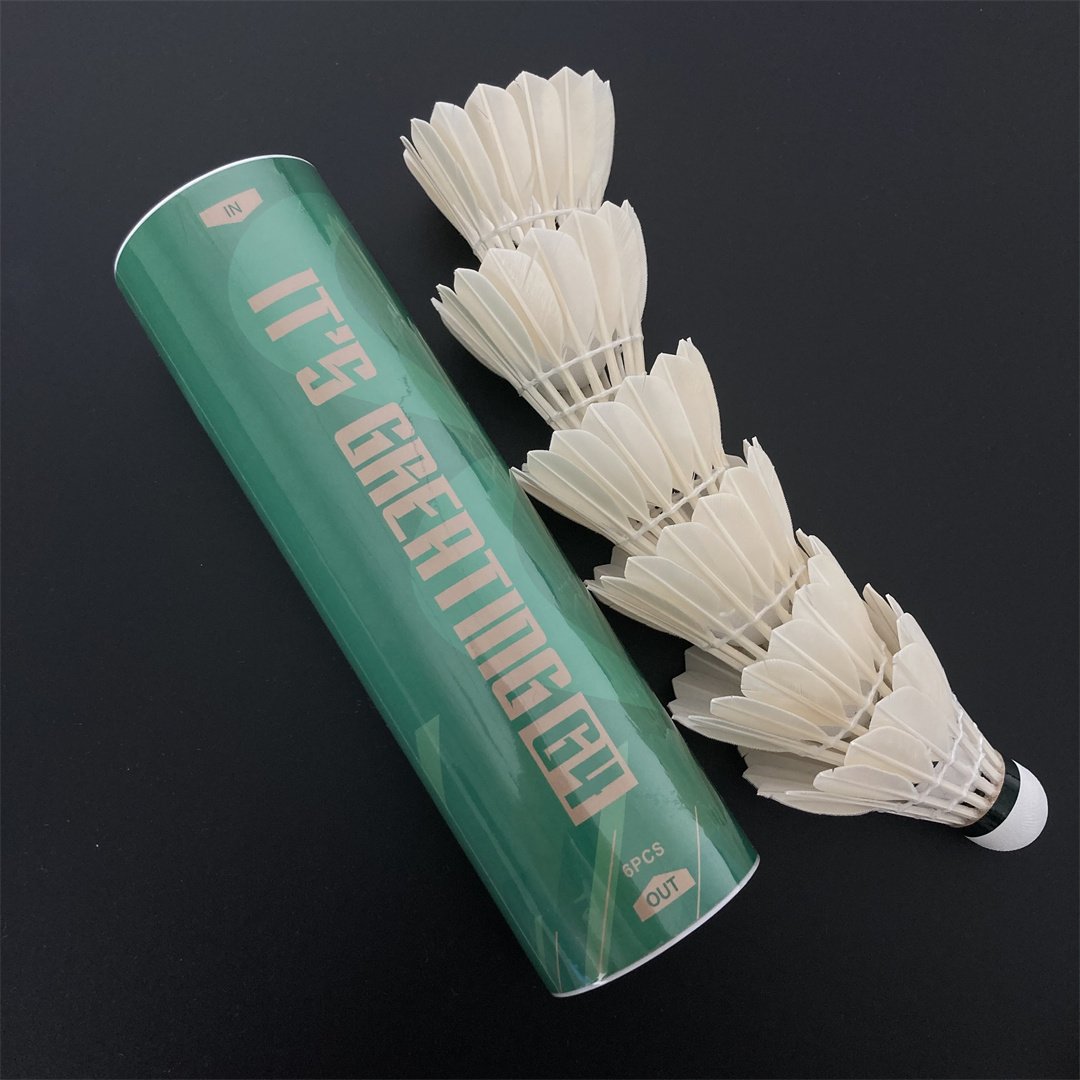 Factory Supply Badminton Shuttlecock 6PCS Super Grade Goose Shuttle Cock