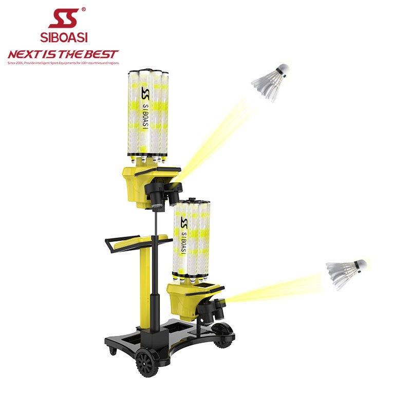 Best Selling SIBOASI Shuttlecock Training Tools Smart Badminton Shooting Machine with Tablet Touch