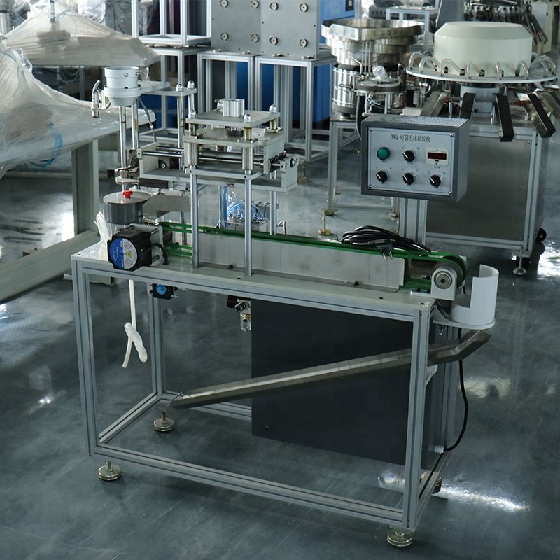 Shuttlecock Feather Tip Gluing Machine Electrical Equipment Manufacturing Machinery For Badminton Shuttlecock Production