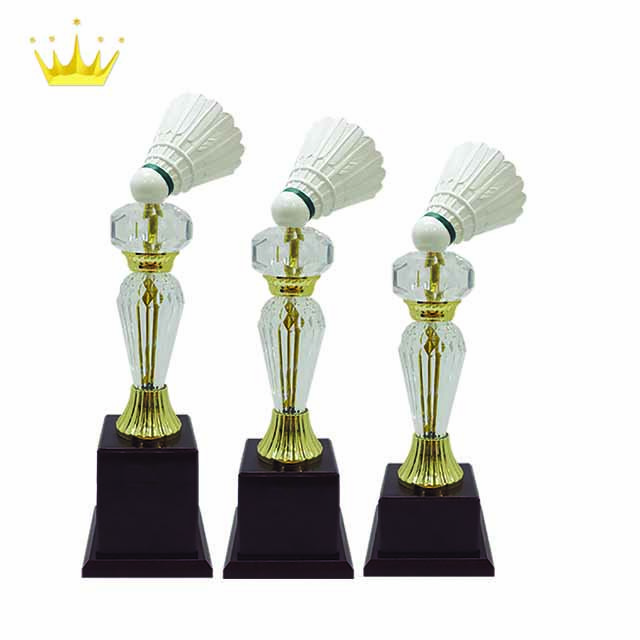 Exclusive Transparent Acrylic Badminton Shuttlecock Trophies