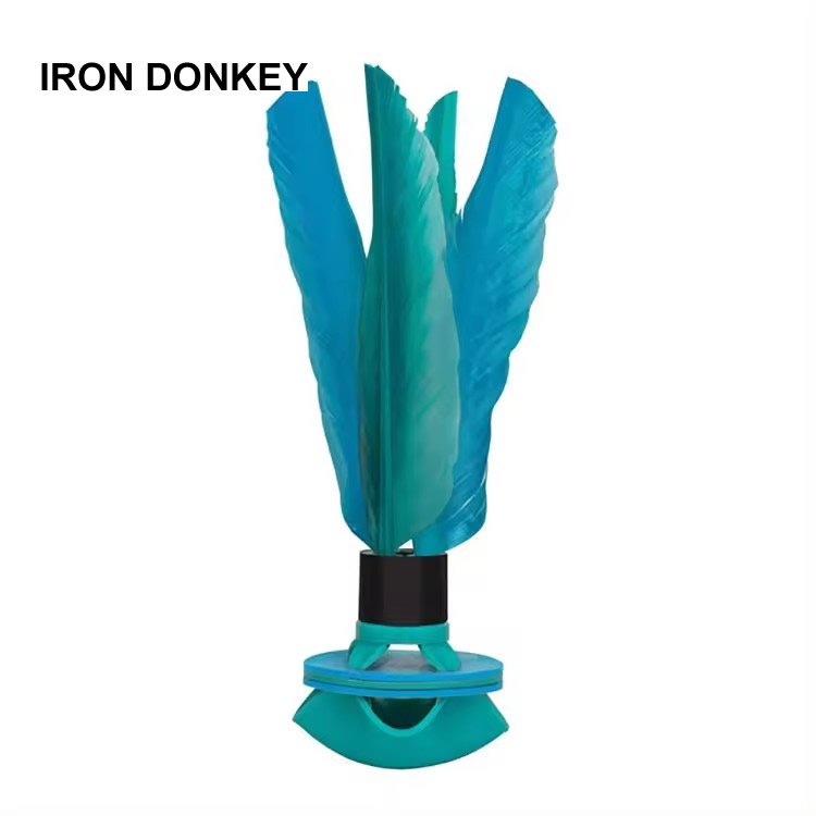 Iron Donkey Outdoor 21CM Beach Health Ball OEM Outdoor Beach Rubber Base Chicken Feather Badminton
