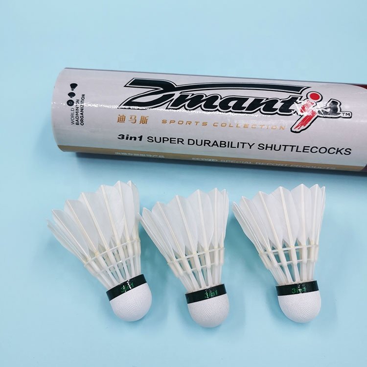 High Durability Professional Badminton Shuttlecocks with Strictly Quality Examination for Tournament and Competition