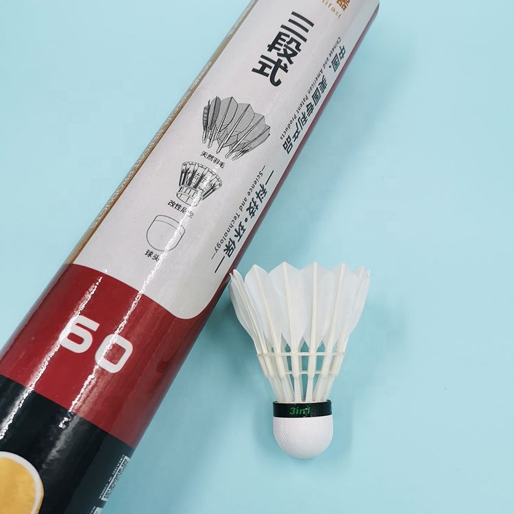 High Durability Professional Badminton Shuttlecocks with Strictly Quality Examination for Tournament and Competition