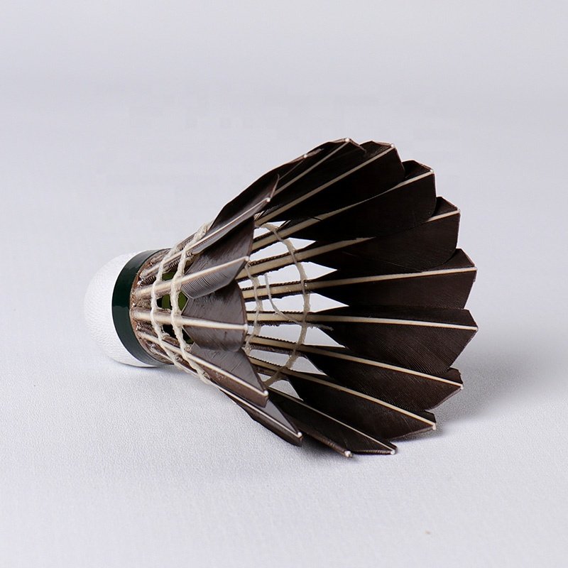 Wholesale Honkoo-09 Air Speed 74-79 Black Feather Badminton Barrel Shuttlecock For Professionals Training