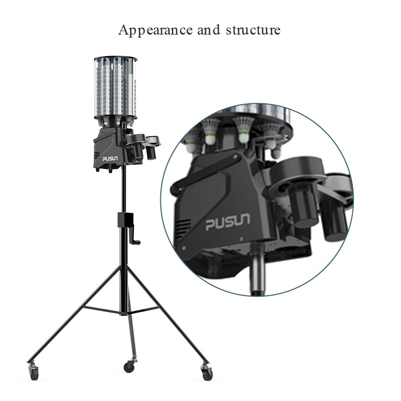 High quality stringing machine badminton Shoot Balls automatic badminton machine for Single Practice