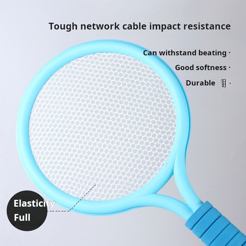 2 in1 Tennis Badminton Racket Set 1 Tennis Balls with 1 Badminton Shuttlecock Kids Badminton Rackets Soft Sport Tennis Toys