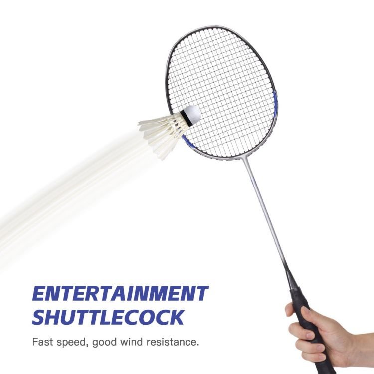 Feather Shuttlecocks for Badminton Outdoor 12-Pack Beginner Training Badminton Shuttlecocks Suitable for Indoor and Outdoor Badm