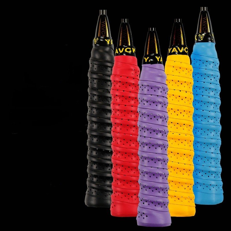 Professional Soft PU Material Anti-slip Keel Perforated Breathable tennis golf grip badminton overgrip tape