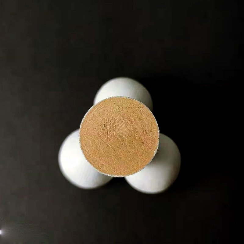 High Quality Durable 2-Layer PU and Soft Wood Badminton Head Factory Wholesale PU Shuttlecock Head with Cork