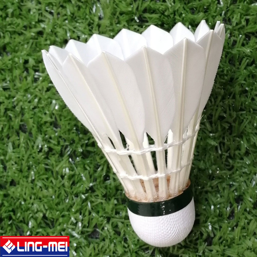 wholesale goose feather badminton shuttlecock in lingmei brand model 60 similar quality as AS20