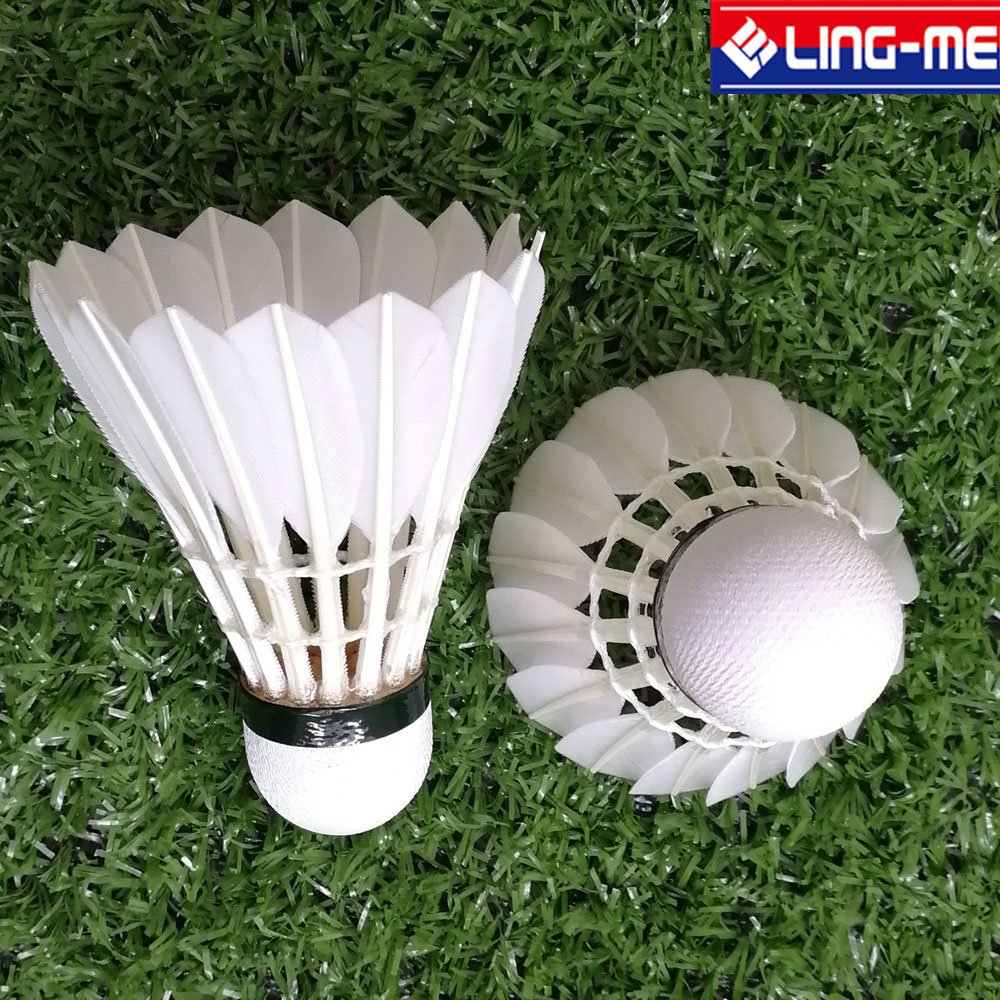 wholesale goose feather badminton shuttlecock in lingmei brand model 60 similar quality as AS20