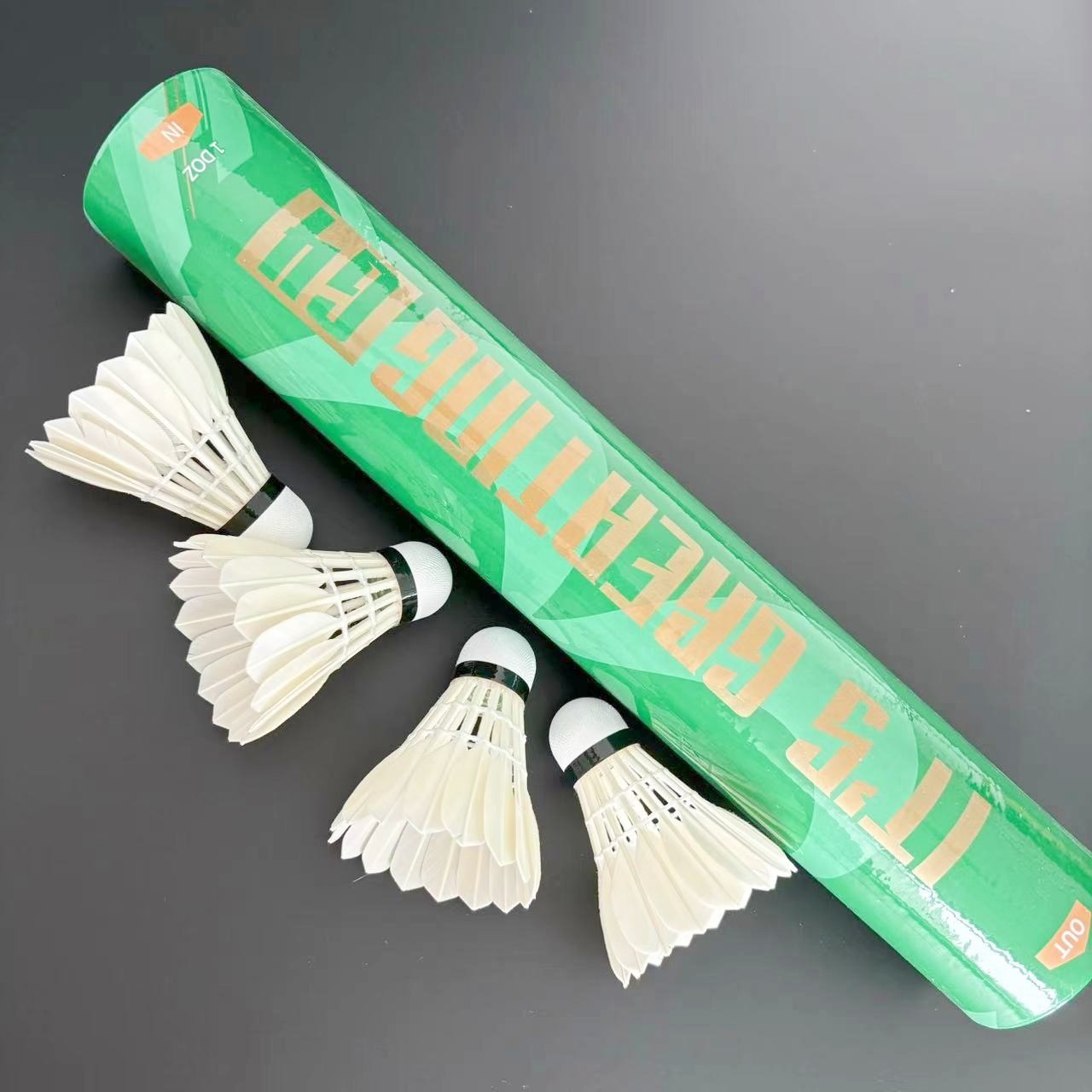Professional Durable All Round Goose Feather Badminton Shuttlecock For Professional Use