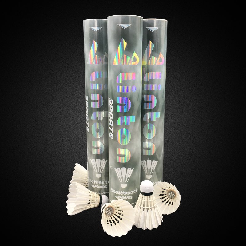 Fine workmanship customized advanced glue goose feather rsl classic badminton shuttlecock