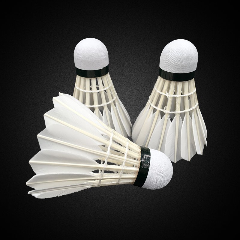 Fine workmanship customized advanced glue goose feather rsl classic badminton shuttlecock