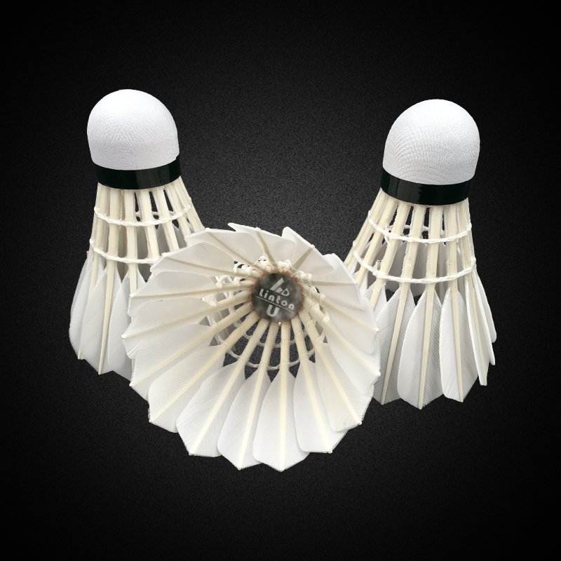 Fine workmanship customized advanced glue goose feather rsl classic badminton shuttlecock