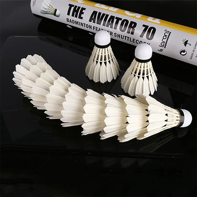 Popular Durable Fiber Cork badminton feather shuttlecock