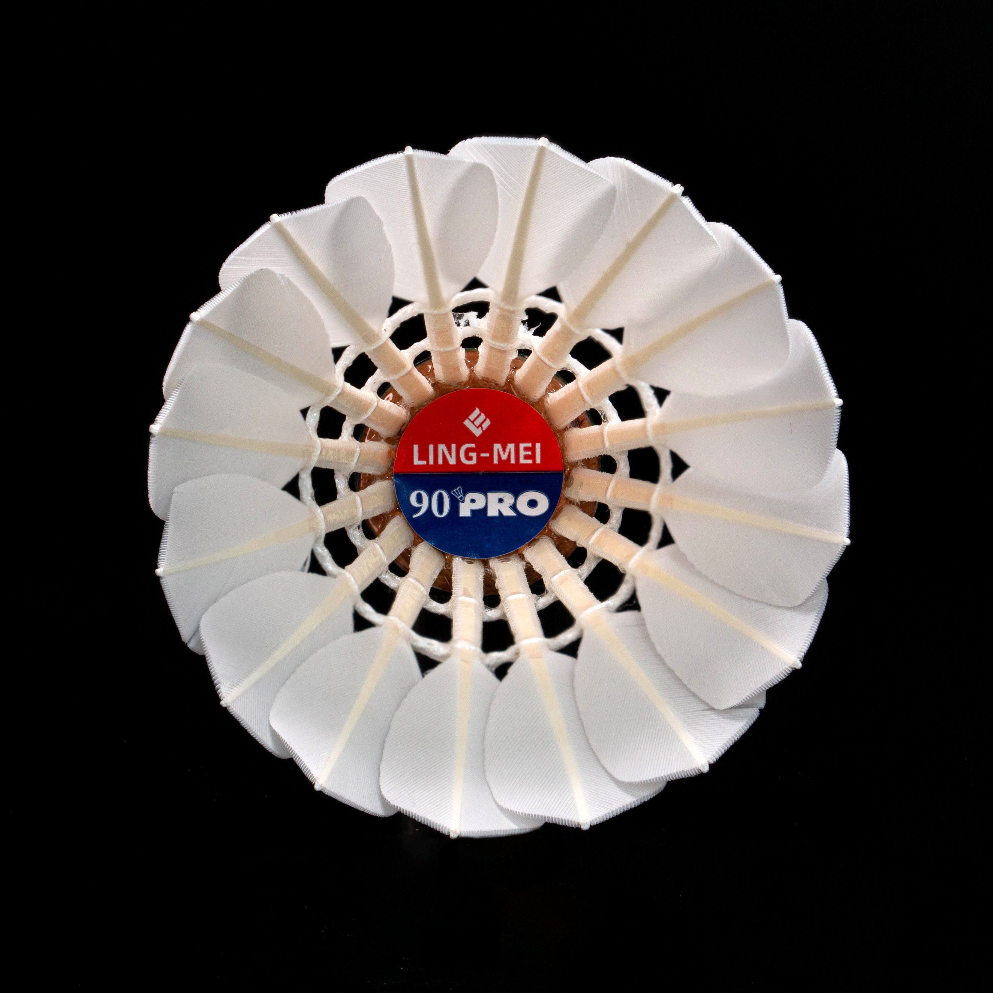 Lingmei Brand 90PRO White Goose Feathers badminton shuttlecock most durable shuttles