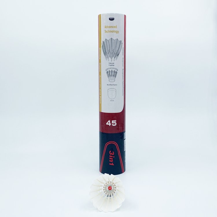 Dmantis Brand D45 badminton shuttlecocks 3in1 Good Quality Goose Feather Training and Match Hot Sales Shuttlecock