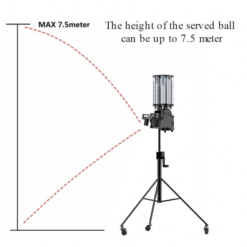 Automatic Badminton Ball Machine Launcher Equipment Feeder Robot For Training Practice With App Remote Control