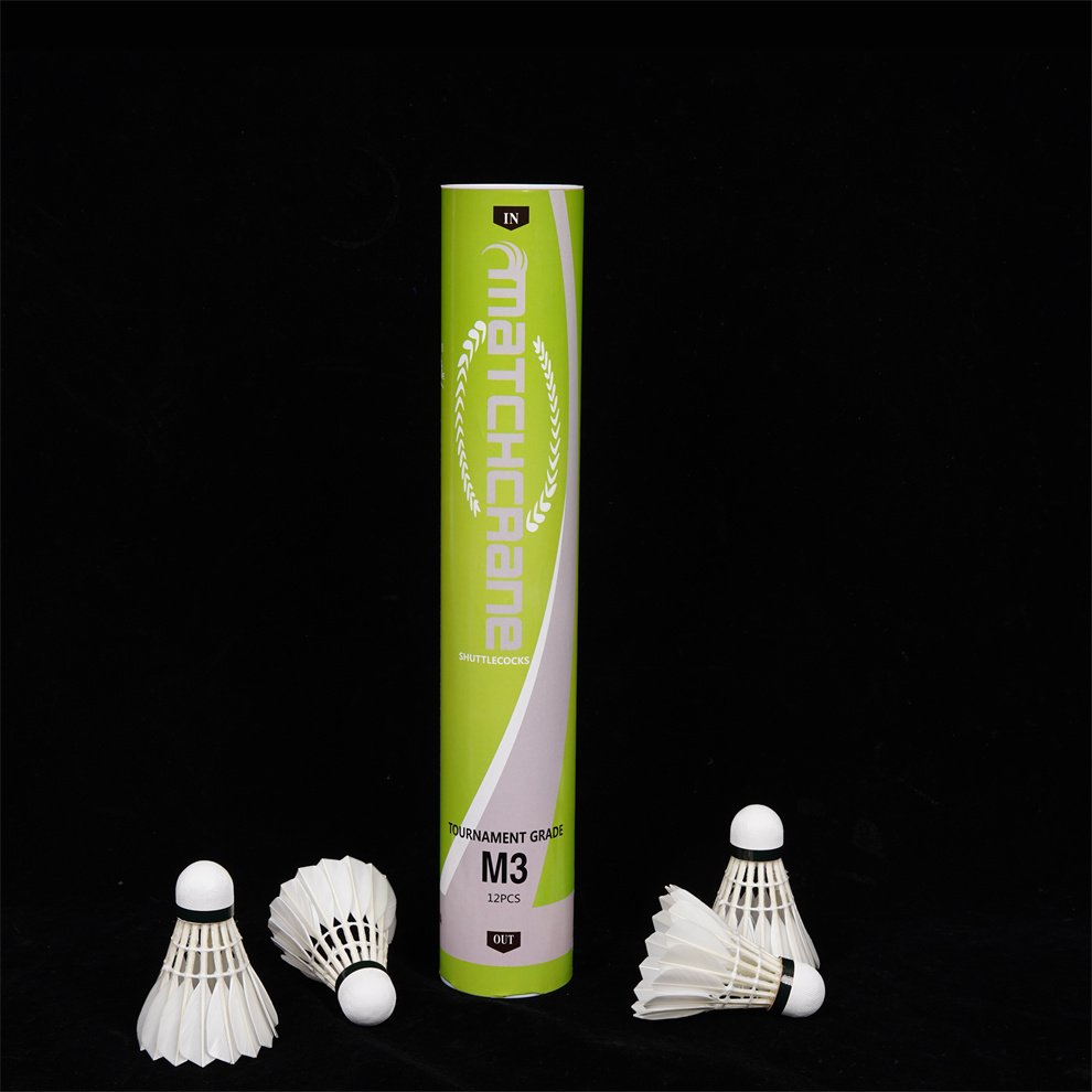 Match Crane M3 3in1 Anyball Shuttlecocks Durable Thick Natural Duck Feather Badminton Shuttlecock 3in1 With Fiber Composite Cork