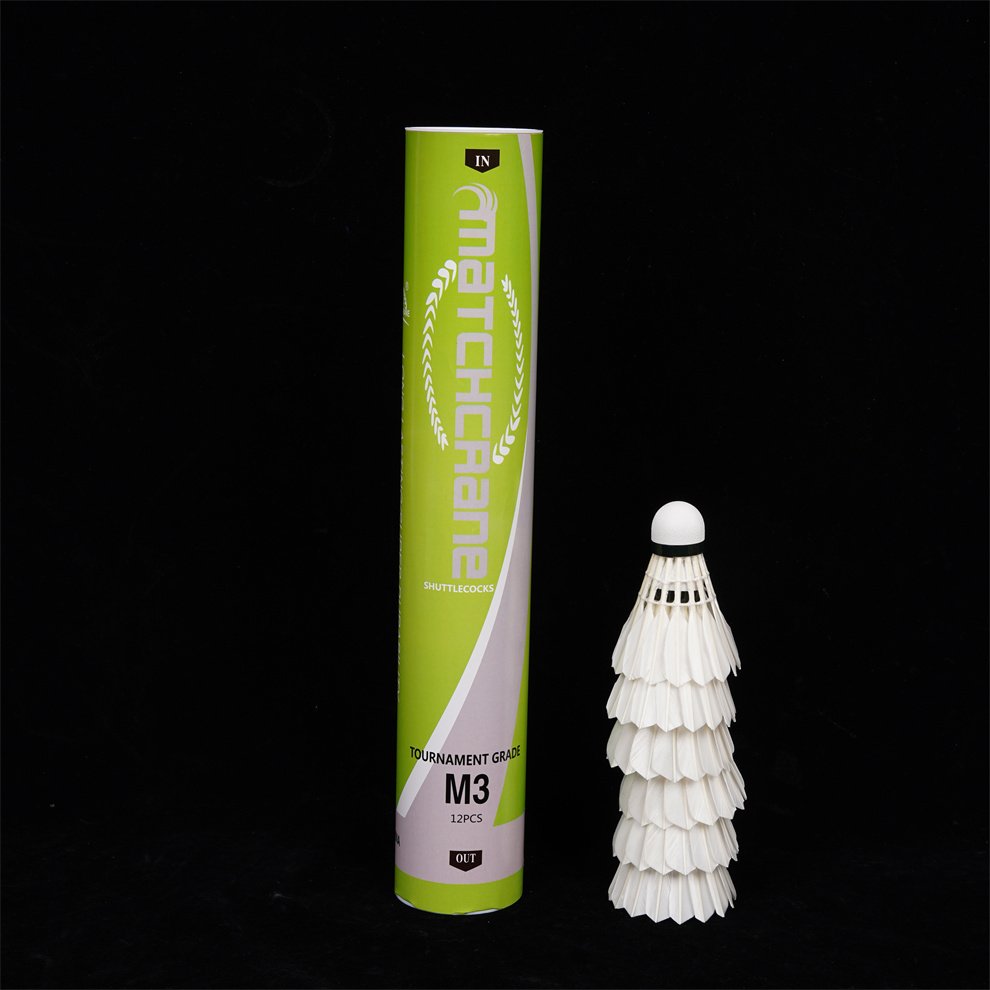 Match Crane M3 3in1 Anyball Shuttlecocks Durable Thick Natural Duck Feather Badminton Shuttlecock 3in1 With Fiber Composite Cork