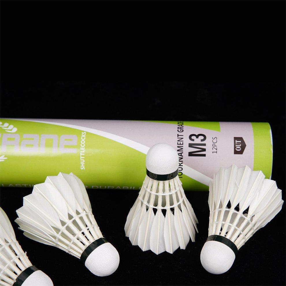 Match Crane M3 3in1 Anyball Shuttlecocks Durable Thick Natural Duck Feather Badminton Shuttlecock 3in1 With Fiber Composite Cork