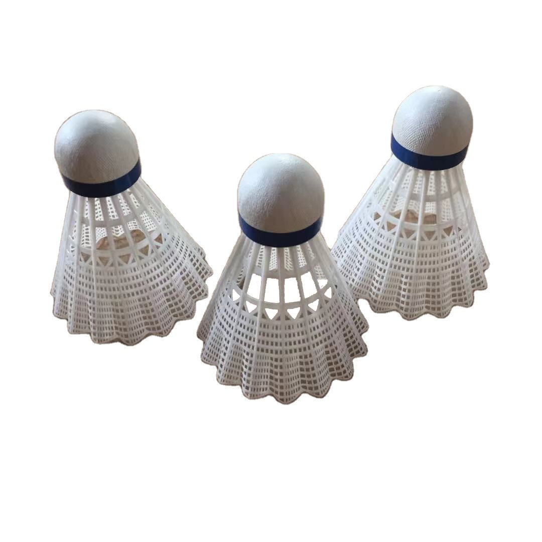 Nylon Badminton Shuttlecock with Great Stability and Durability Plastic Shuttle for Badminton Match