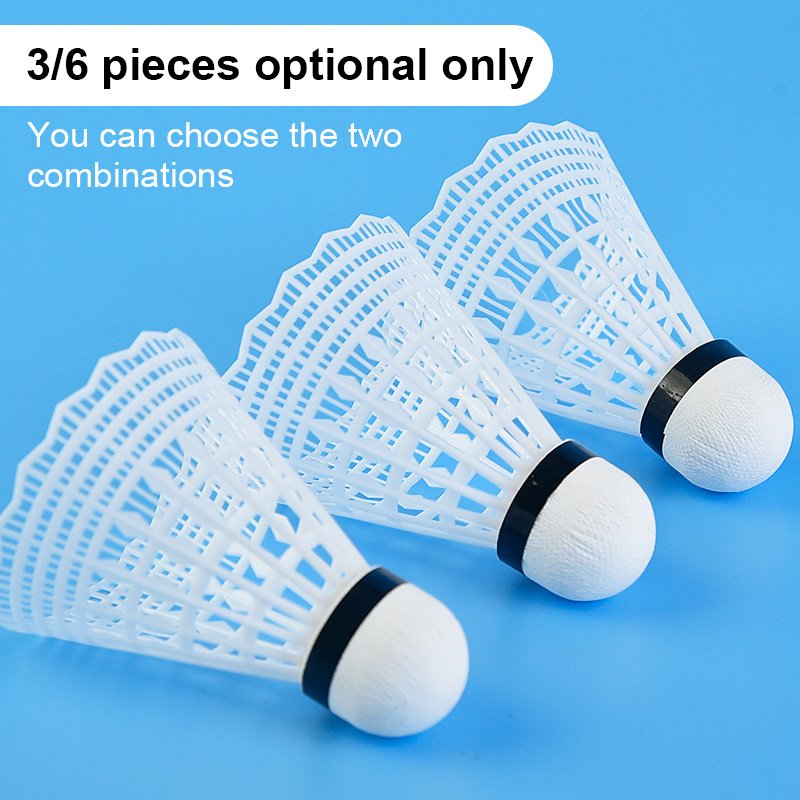 Retail Or Wholesale plastic Shuttle Birdie White Badminton Shuttlecocks