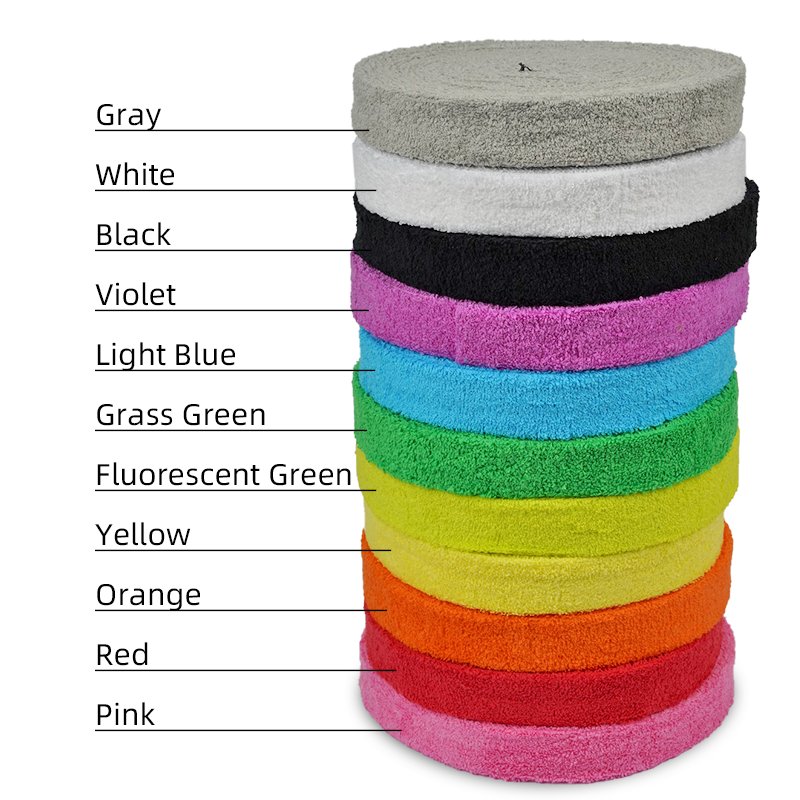 10m Towel Badminton Racket Overgrip tennis golf Towel cotton hand grip Width 3cm